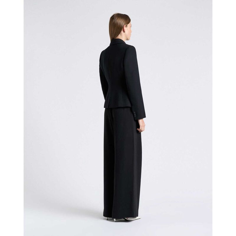 Cue Crepe Cropped Blazer image number 1